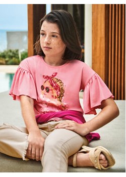 Mayoral T-Shirt 6051 Różowy Regular Fit ze sklepu MODIVO w kategorii Bluzki dziewczęce - zdjęcie 168592599