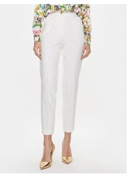 Marciano Guess Spodnie materiałowe Paula 4RGB26 7046A Biały Straight Fit ze sklepu MODIVO w kategorii Spodnie damskie - zdjęcie 168592639