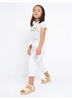 Mayoral Spodnie materiałowe 3502 Biały ze sklepu MODIVO w kategorii Spodnie dziewczęce - zdjęcie 168592948