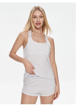Guess Piżama Carrie O3RX04 KBOE1 Biały Regular Fit ze sklepu MODIVO w kategorii Piżamy damskie - zdjęcie 168593098