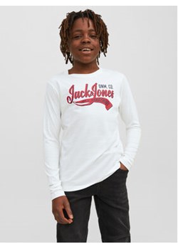 Jack&Jones Junior Bluzka 12237371 Biały Regular Fit ze sklepu MODIVO w kategorii T-shirty chłopięce - zdjęcie 168593205