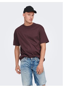 Only & Sons T-Shirt 22022532 Brązowy Relaxed Fit ze sklepu MODIVO w kategorii T-shirty męskie - zdjęcie 168593758