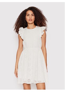 Vero Moda Sukienka letnia Naima 10263155 Biały Regular Fit ze sklepu MODIVO w kategorii Sukienki - zdjęcie 168593868