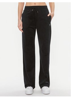 Guess Spodnie dresowe Couture V3BB26 KBXI2 Czarny Regular Fit ze sklepu MODIVO w kategorii Spodnie damskie - zdjęcie 168593935