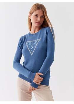Guess Sweter W3YR46 Z2NQ2 Niebieski Slim Fit ze sklepu MODIVO w kategorii Swetry damskie - zdjęcie 168594369