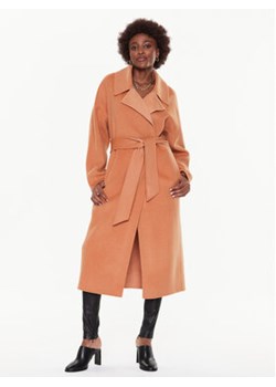 Calvin Klein Płaszcz wełniany K20K205006 Pomarańczowy Oversize ze sklepu MODIVO w kategorii Płaszcze damskie - zdjęcie 168594557