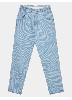 Guess Spodnie materiałowe J3YA09 D4WF0 Niebieski Relaxed Fit ze sklepu MODIVO w kategorii Spodnie dziewczęce - zdjęcie 168594796