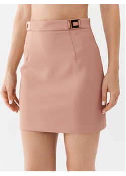 Elisabetta Franchi Spódnica mini GO-018-36E2-V220 Różowy Slim Fit ze sklepu MODIVO w kategorii Spódnice - zdjęcie 168595115