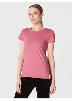 Outhorn T-Shirt TTSHF043 Różowy Regular Fit ze sklepu MODIVO w kategorii Bluzki damskie - zdjęcie 168595779