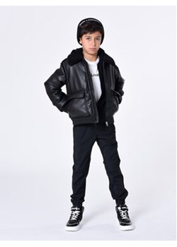 Karl Lagerfeld Kids Spodnie materiałowe Z24167 D Czarny Regular Fit ze sklepu MODIVO w kategorii Spodnie chłopięce - zdjęcie 168596037