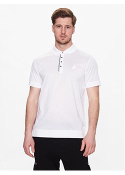 KARL LAGERFELD Polo 745001 532200 Biały Regular Fit ze sklepu MODIVO w kategorii T-shirty męskie - zdjęcie 168596225