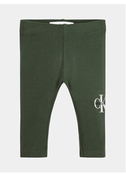 Calvin Klein Jeans Legginsy IN0IN00081 Zielony Slim Fit ze sklepu MODIVO w kategorii Legginsy niemowlęce - zdjęcie 168596426