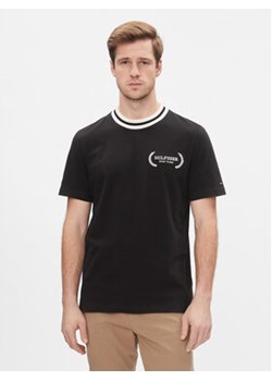 Tommy Hilfiger T-Shirt Laurel Tipped Tee MW0MW33681 Czarny Regular Fit ze sklepu MODIVO w kategorii T-shirty męskie - zdjęcie 168596786