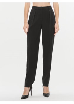 Calvin Klein Spodnie materiałowe K20K206134 Czarny Straight Fit ze sklepu MODIVO w kategorii Spodnie damskie - zdjęcie 168596898
