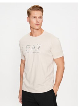 EA7 Emporio Armani T-Shirt 6RPT37 PJ3BZ 1716 Beżowy Regular Fit ze sklepu MODIVO w kategorii T-shirty męskie - zdjęcie 168597236