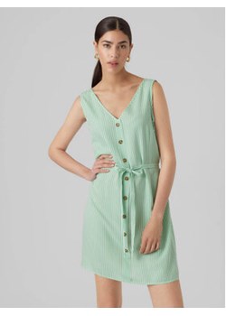 Vero Moda Sukienka letnia Bumpy 10286519 Zielony Regular Fit ze sklepu MODIVO w kategorii Sukienki - zdjęcie 168597376