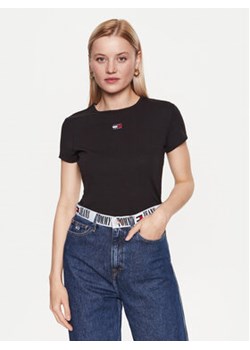 Tommy Jeans T-Shirt DW0DW16259 Czarny Regular Fit ze sklepu MODIVO w kategorii Bluzki damskie - zdjęcie 168597556