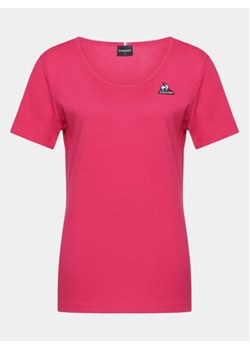 Le Coq Sportif T-Shirt 2320631 Różowy Regular Fit ze sklepu MODIVO w kategorii Bluzki damskie - zdjęcie 168597776