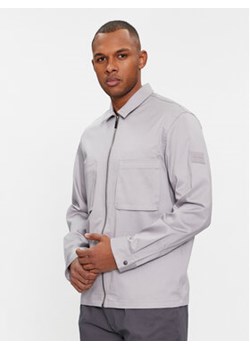 Calvin Klein Koszula Cotton 3D Pockets Overshirt K10K112356 Szary Regular Fit ze sklepu MODIVO w kategorii Kurtki męskie - zdjęcie 168597996