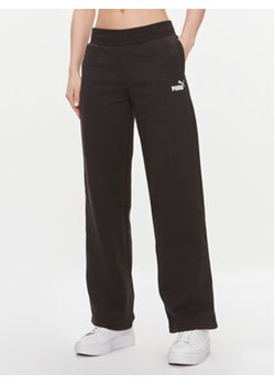 Puma Spodnie dresowe Ess+ 676093 Czarny Regular Fit ze sklepu MODIVO w kategorii Spodnie damskie - zdjęcie 168598328