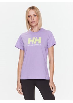 Helly Hansen T-Shirt Logo 34112 Fioletowy Regular Fit ze sklepu MODIVO w kategorii Bluzki damskie - zdjęcie 168598447