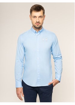 La Martina Koszula Poplin CCMC01 PP003 Niebieski Regular Fit ze sklepu MODIVO w kategorii Koszule męskie - zdjęcie 168598558
