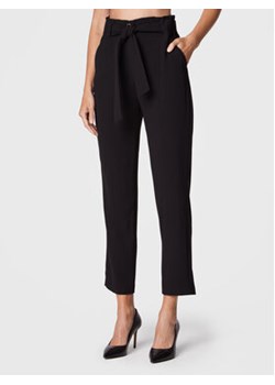 Morgan Spodnie materiałowe 222-PIPOU.F Czarny Regular Fit ze sklepu MODIVO w kategorii Spodnie damskie - zdjęcie 168598845