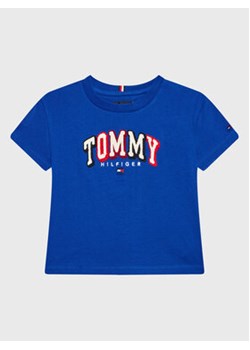Tommy Hilfiger T-Shirt Chainstitch KB0KB07798 D Niebieski Regular Fit ze sklepu MODIVO w kategorii T-shirty chłopięce - zdjęcie 168598878