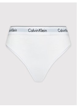 Calvin Klein Underwear Stringi 000QF5117E Biały ze sklepu MODIVO w kategorii Majtki damskie - zdjęcie 168598956