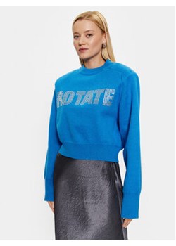 ROTATE Sweter Firm Rhinestone 1001152817 Niebieski Regular Fit ze sklepu MODIVO w kategorii Swetry damskie - zdjęcie 168599018