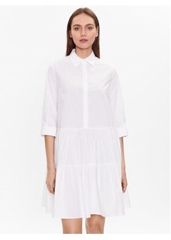 Fabiana Filippi Sukienka koszulowa ABD273W188 Biały Regular Fit ze sklepu MODIVO w kategorii Sukienki - zdjęcie 168599097