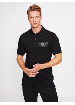 Plein Sport Polo Polo Shirt Ss AACC MTK6527 STE003N Czarny Regular Fit ze sklepu MODIVO w kategorii T-shirty męskie - zdjęcie 168599138