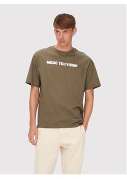 Only & Sons T-Shirt MTV 22022779 Brązowy Regular Fit ze sklepu MODIVO w kategorii T-shirty męskie - zdjęcie 168599179