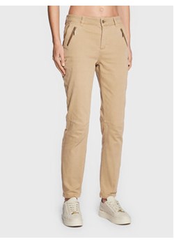 Comma Spodnie materiałowe 2119597 Beżowy Regular Fit ze sklepu MODIVO w kategorii Spodnie damskie - zdjęcie 168599208