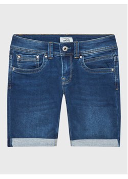 Pepe Jeans Szorty jeansowe Tracker Short PB800696JS0 Niebieski Slim Fit ze sklepu MODIVO w kategorii Spodenki chłopięce - zdjęcie 168599348