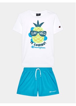 Champion Komplet t-shirt i spodenki 306392 Biały Regular Fit ze sklepu MODIVO w kategorii Komplety chłopięce - zdjęcie 168600277