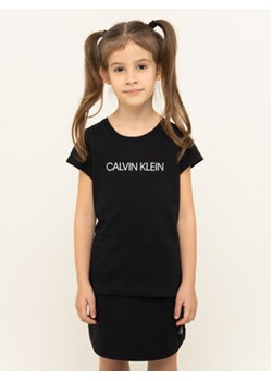 Calvin Klein Jeans T-Shirt Institutional IG0IG00380 Czarny Slim Fit ze sklepu MODIVO w kategorii Bluzki dziewczęce - zdjęcie 168600459