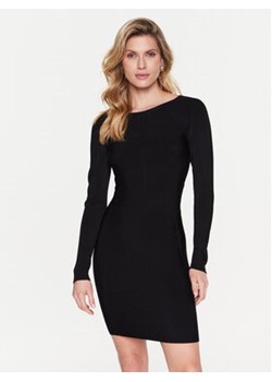 Marciano Guess Sukienka dzianinowa Aria 3RGK52 5736Z Czarny Slim Fit ze sklepu MODIVO w kategorii Sukienki - zdjęcie 168600468