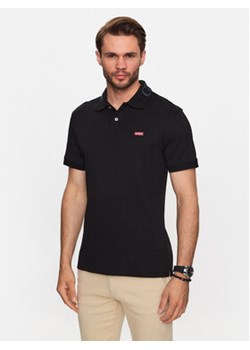 Guess Polo Nolan M3YP66 KBL51 Czarny Slim Fit ze sklepu MODIVO w kategorii T-shirty męskie - zdjęcie 168600618