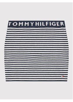 Tommy Hilfiger Spódnica Branded Rib KG0KG06764 D Granatowy Slim Fit ze sklepu MODIVO w kategorii Spódnice dziewczęce - zdjęcie 168600865