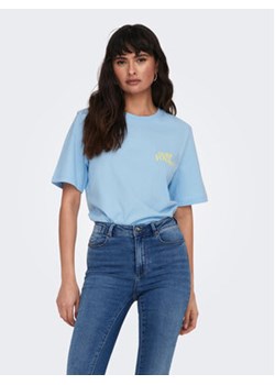 ONLY T-Shirt 15295382 Niebieski Regular Fit ze sklepu MODIVO w kategorii Bluzki damskie - zdjęcie 168601068