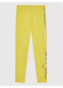 United Colors Of Benetton Legginsy 3P4ZCF00G Żółty Slim Fit ze sklepu MODIVO w kategorii Spodnie dziewczęce - zdjęcie 168601255