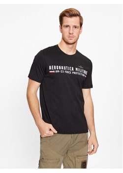 Aeronautica Militare T-Shirt 232TS1942J538 Czarny Regular Fit ze sklepu MODIVO w kategorii T-shirty męskie - zdjęcie 168601518
