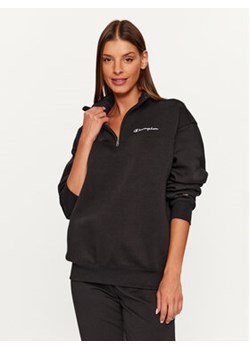 Champion Bluza Half Zip Sweatshirt 116590 Czarny Oversize ze sklepu MODIVO w kategorii Bluzy damskie - zdjęcie 168601848