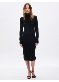 Gap Sukienka dzianinowa 814747-01 Czarny Slim Fit ze sklepu MODIVO w kategorii Sukienki - zdjęcie 168601996