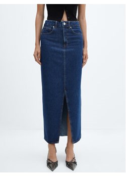 Mango Spódnica jeansowa Aida 57045971 Granatowy Regular Fit ze sklepu MODIVO w kategorii Spódnice - zdjęcie 168602258