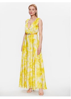 Liu Jo Sukienka wieczorowa CA3416 T2514 Żółty Regular Fit ze sklepu MODIVO w kategorii Sukienki - zdjęcie 168602786