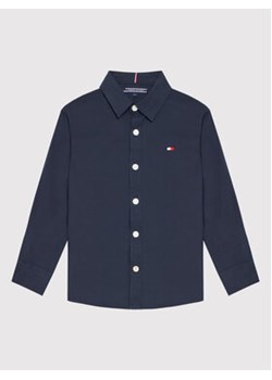 Tommy Hilfiger Koszula Solid Poplin KB0KB06965 D Granatowy Slim Fit ze sklepu MODIVO w kategorii Koszule chłopięce - zdjęcie 168602989