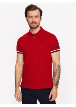 Tommy Hilfiger T-Shirt Monotype MW0MW31549 Czerwony Slim Fit ze sklepu MODIVO w kategorii T-shirty męskie - zdjęcie 168604279