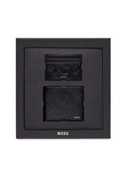Boss Zestaw portfel i etui na karty Gbbm 8Cc Card Case 50513668 Czarny ze sklepu MODIVO w kategorii Dodatki męskie - zdjęcie 168604467